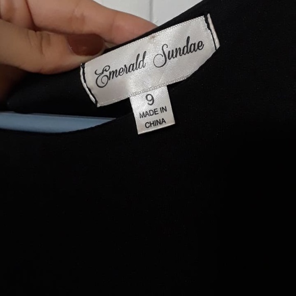 Emerald Sundae Black Sleeveless Dress Size 9 - Picture 5 of 8